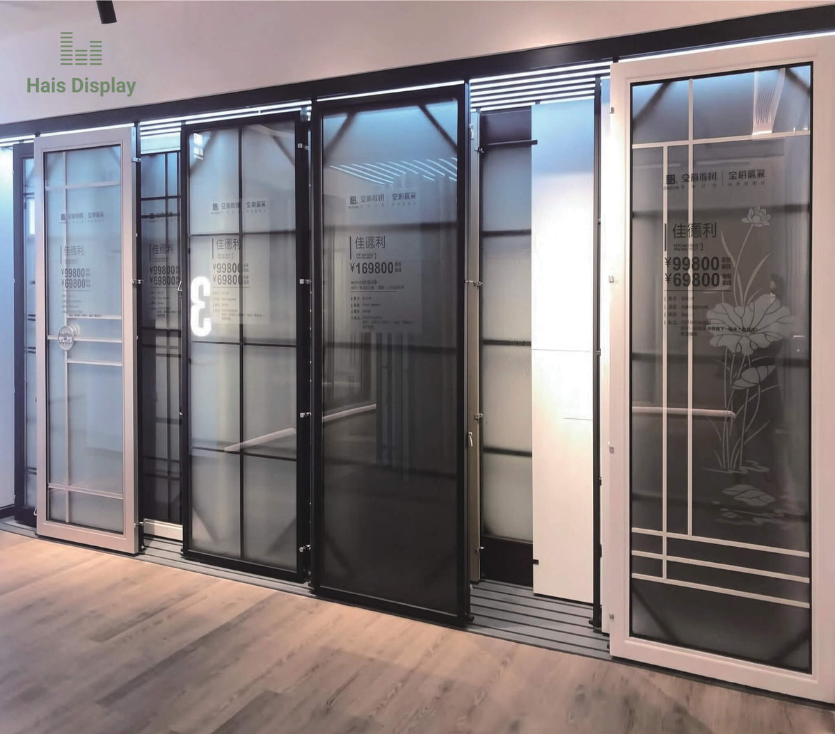 Sliding Door Display Rack for Showrooms