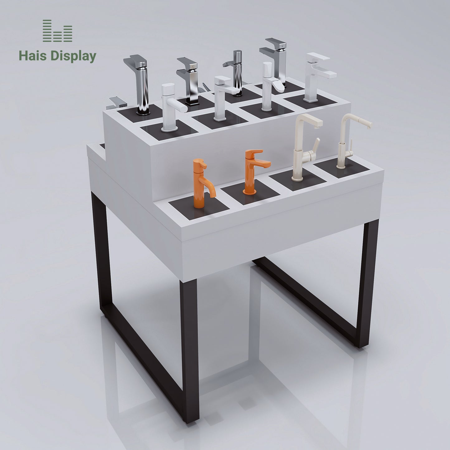 faucet island display unit