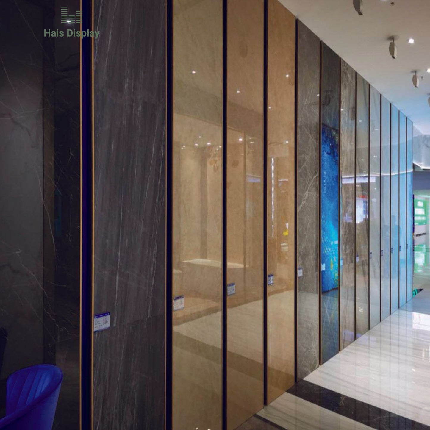 Wall Straight Tile Display Rack, B02-G