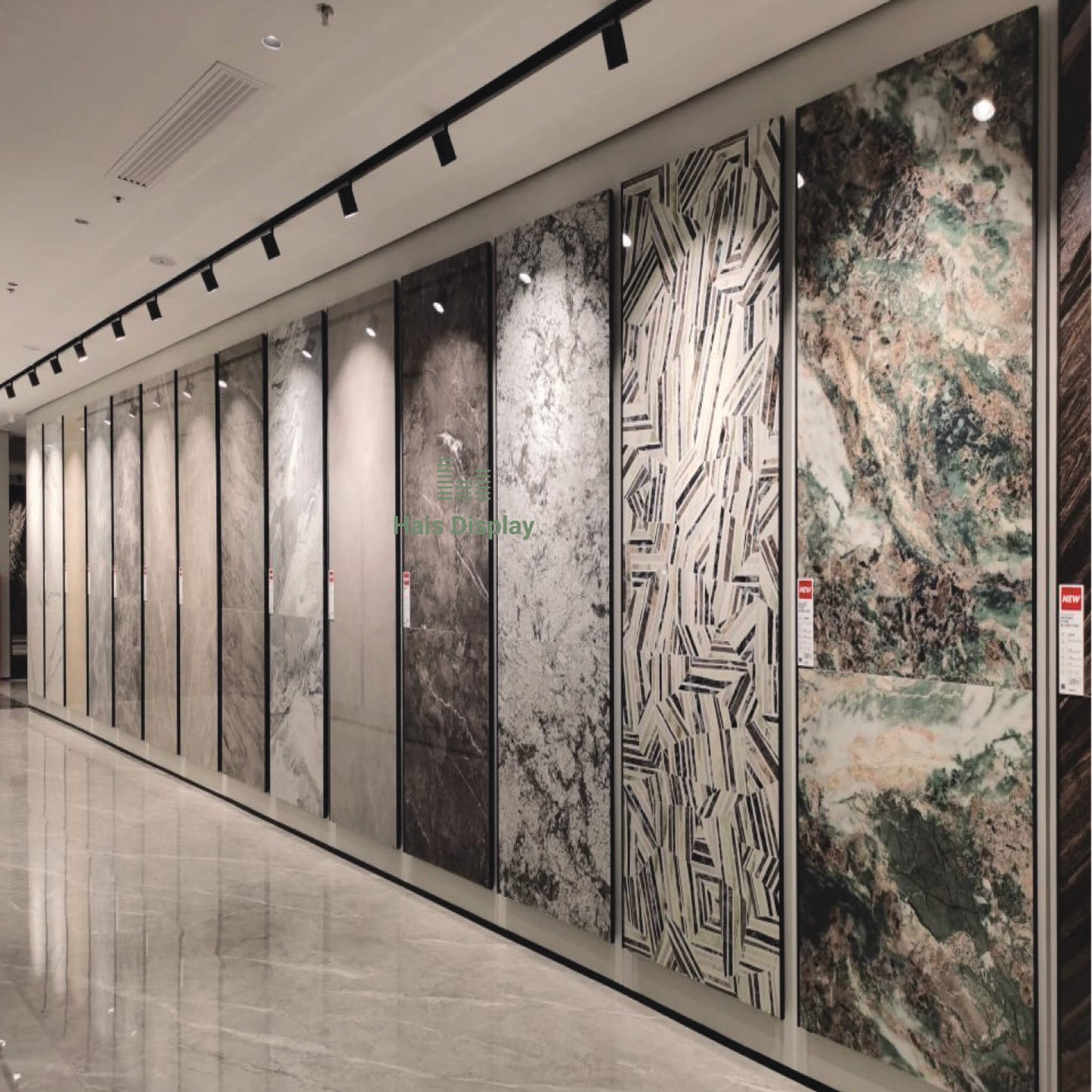 Wall Straight Tile Display Rack, B-02