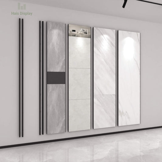 Wall Straight Tile Display Rack, B-02