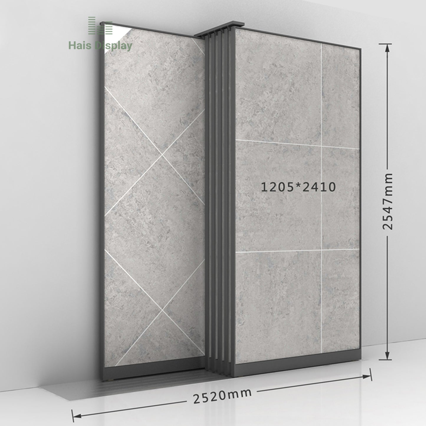 Sliding Ceramic Tile Display Rack Stand On Wall, D16-A