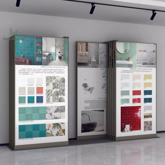 Sliding Tile Display Stand, 6+6 Pages, M-16