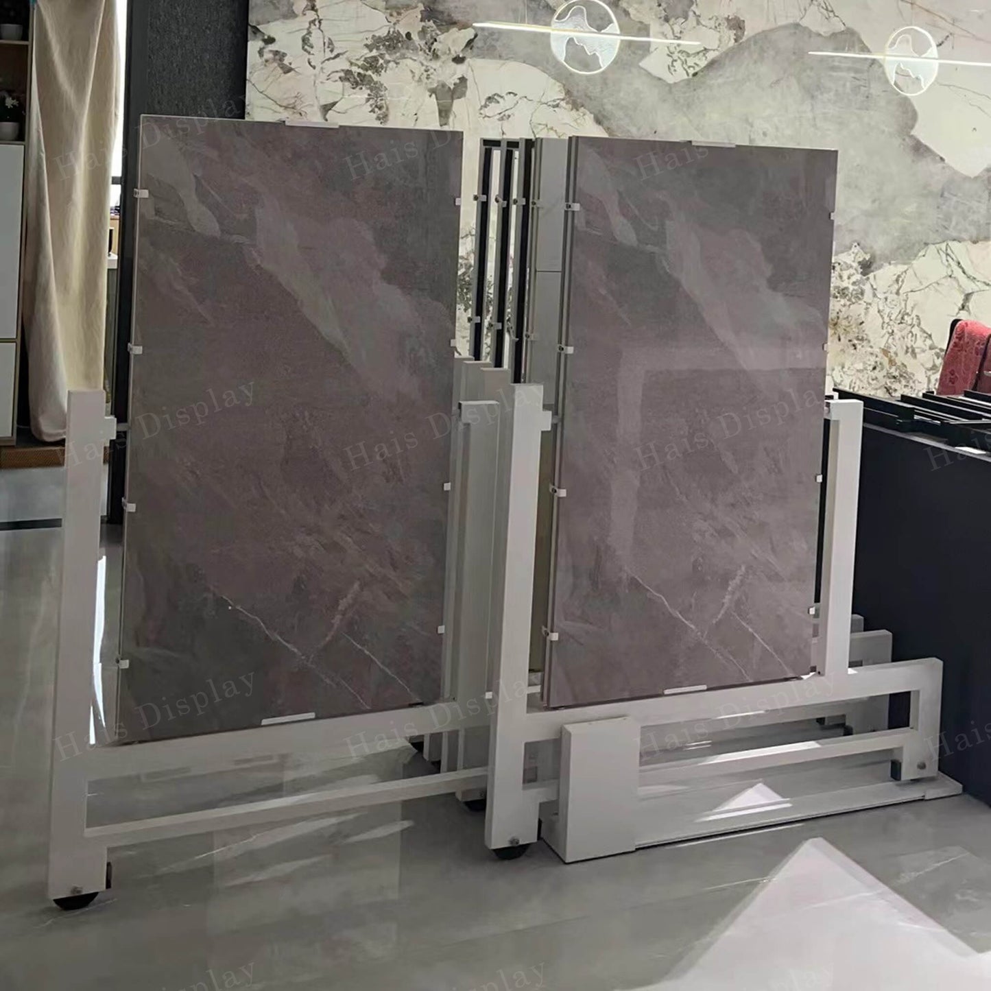 600x1200 Sliding Tile Sample Showroom Stand, D12