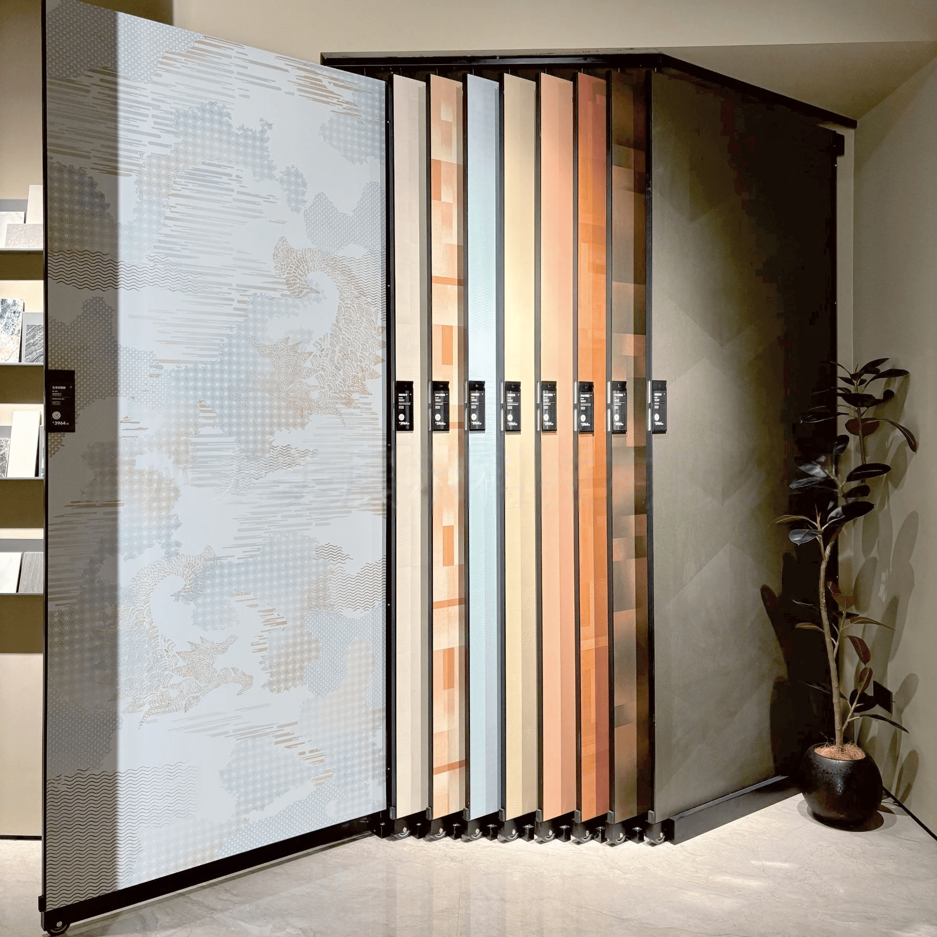 60° Inclined Tile Sliding Display Stand | Hais Display