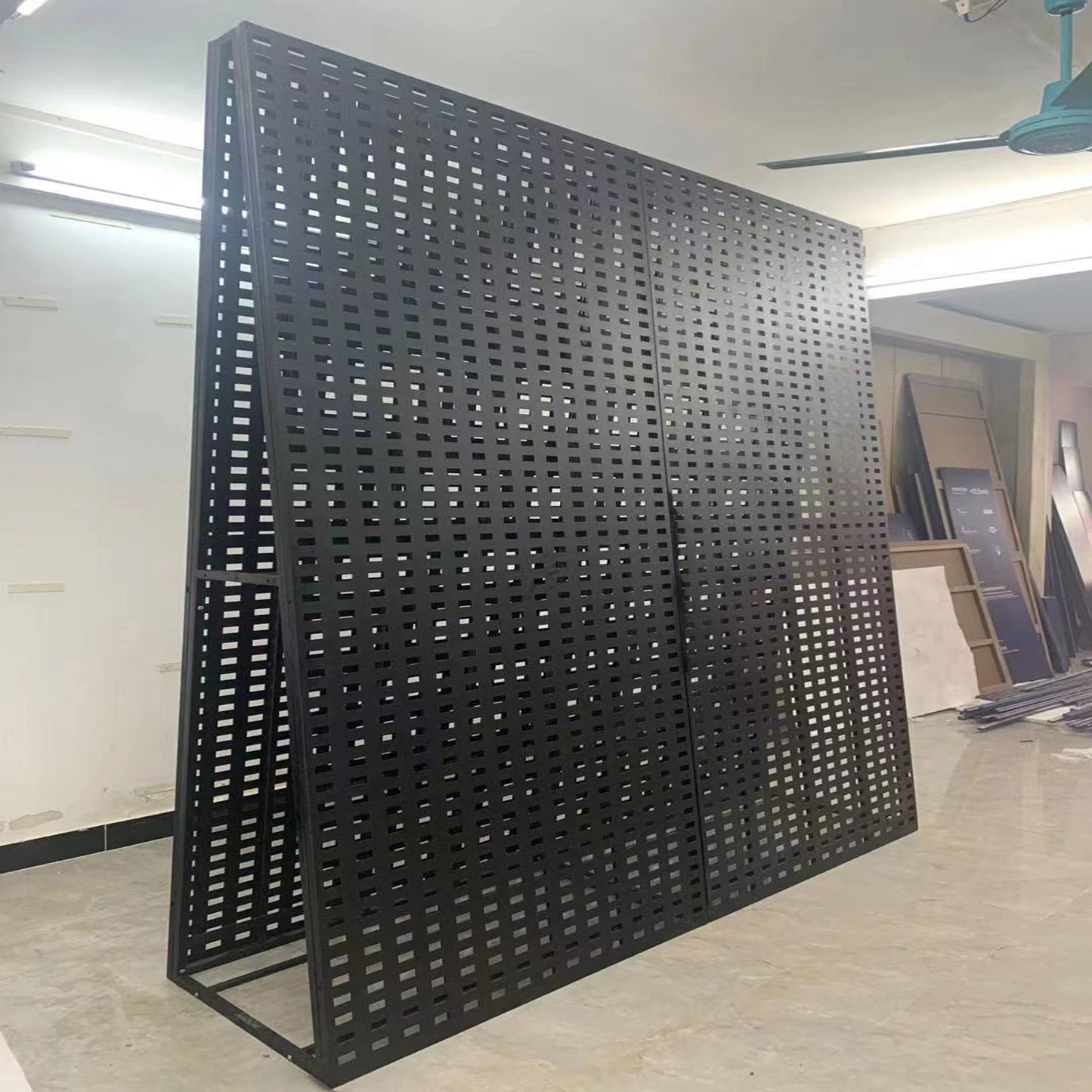A Shaped Ceramic Tile Display Stand - 900x2450