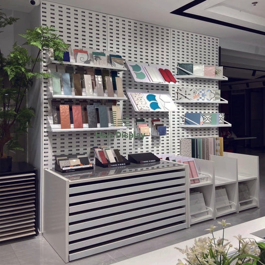 Unleash Visual Impact: Tile Display Rack Components