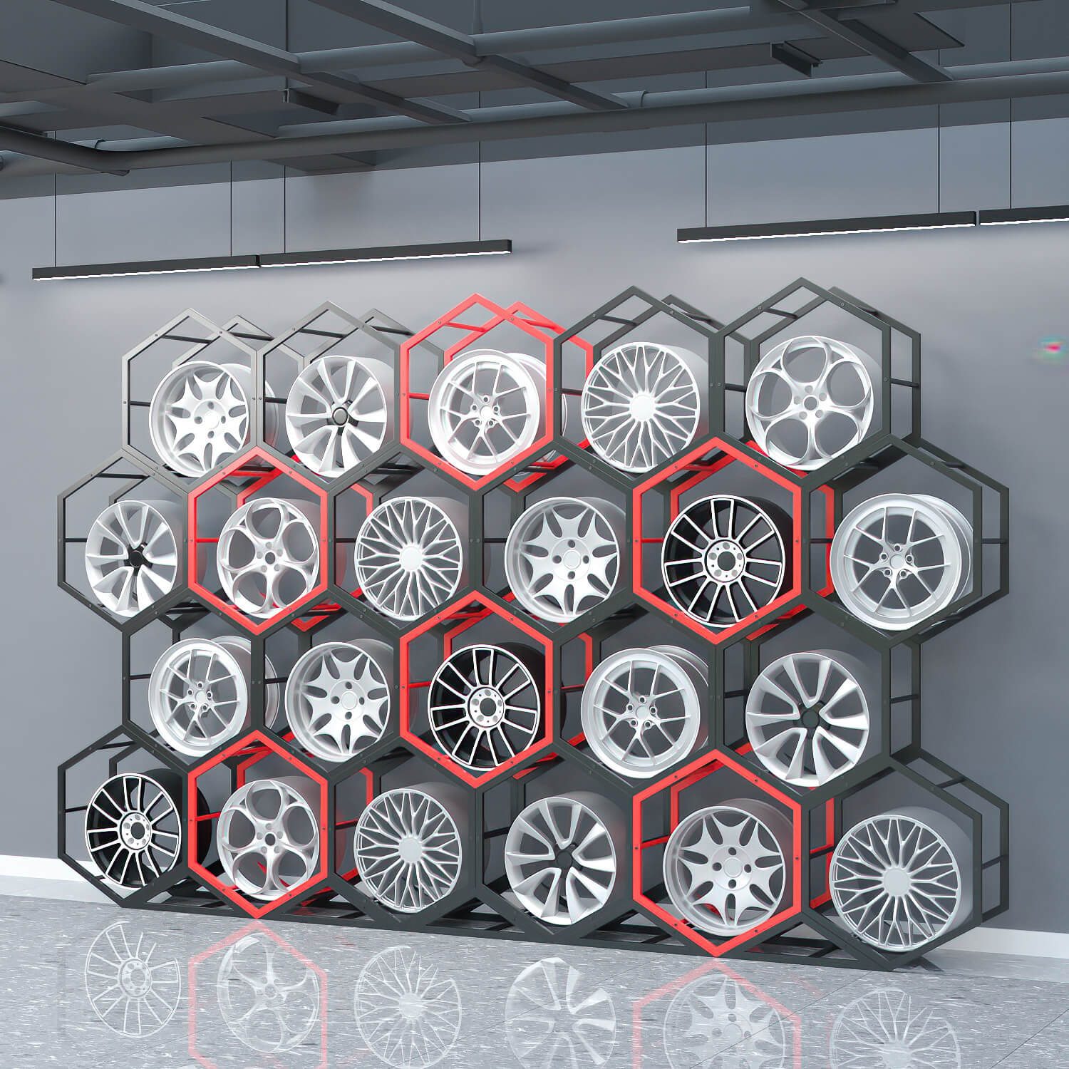 Heavy-Duty Tire Storage Rack – Hais Display