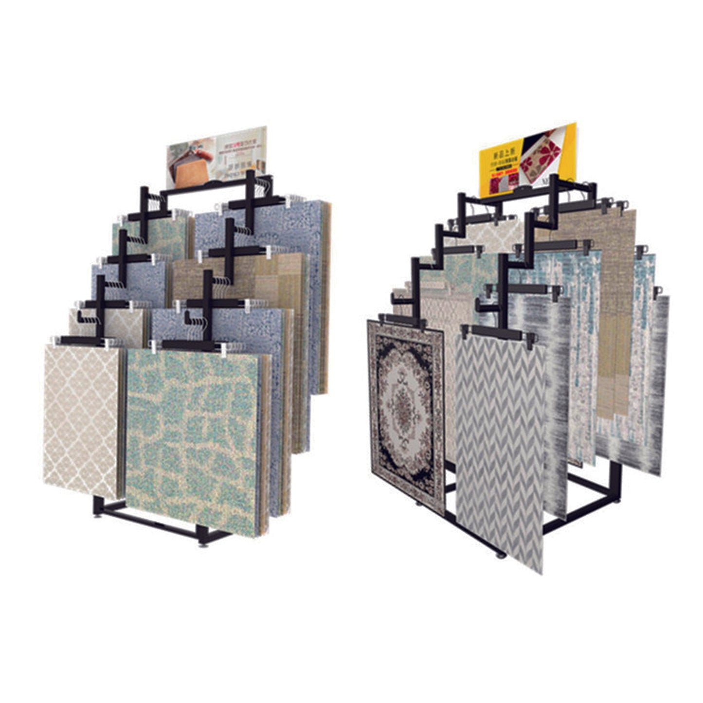 Vertical Carpet Sample Step Display Stand | Haisdisplay.com – Hais Display