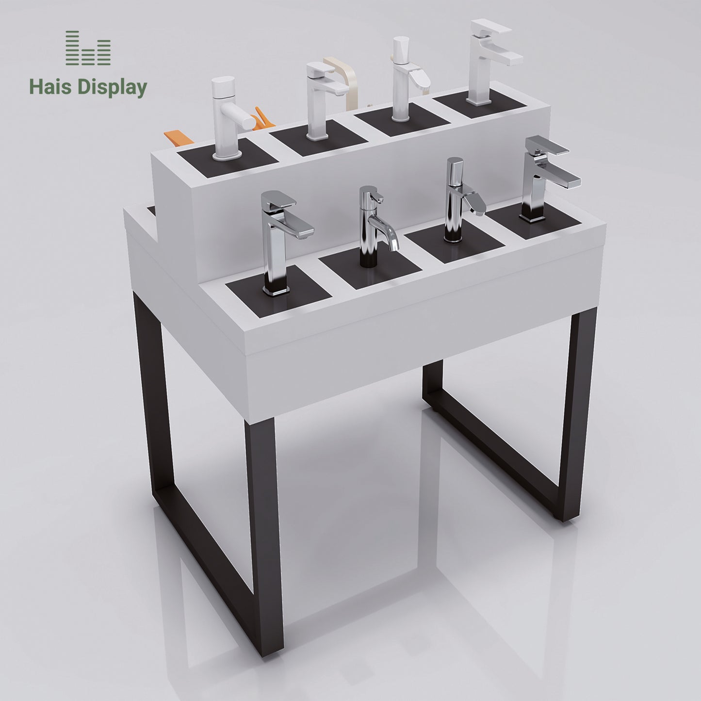 bathroom fixture display stand