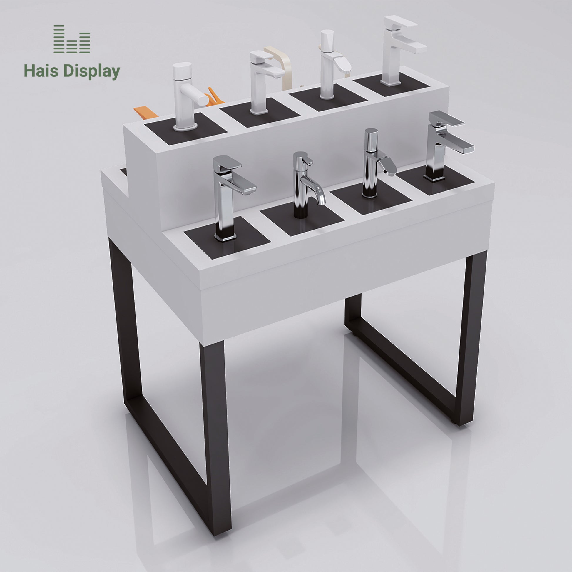 bathroom fixture display stand