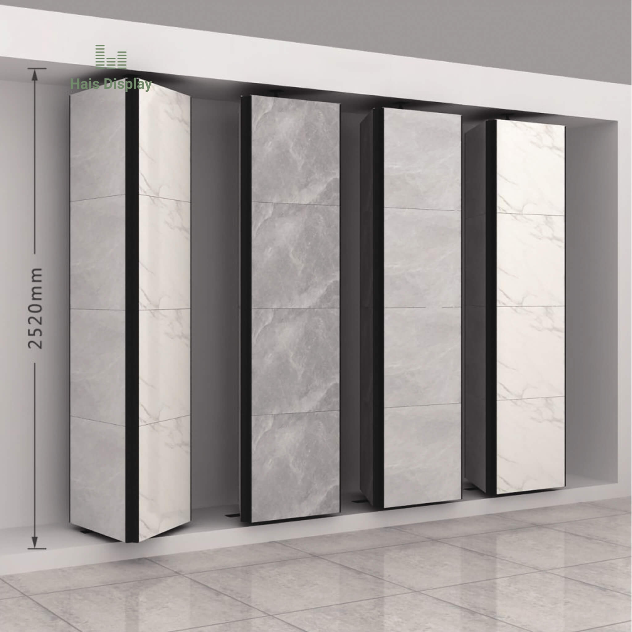 Rotating Tile Sample Displays Rack Stand |Hais Display