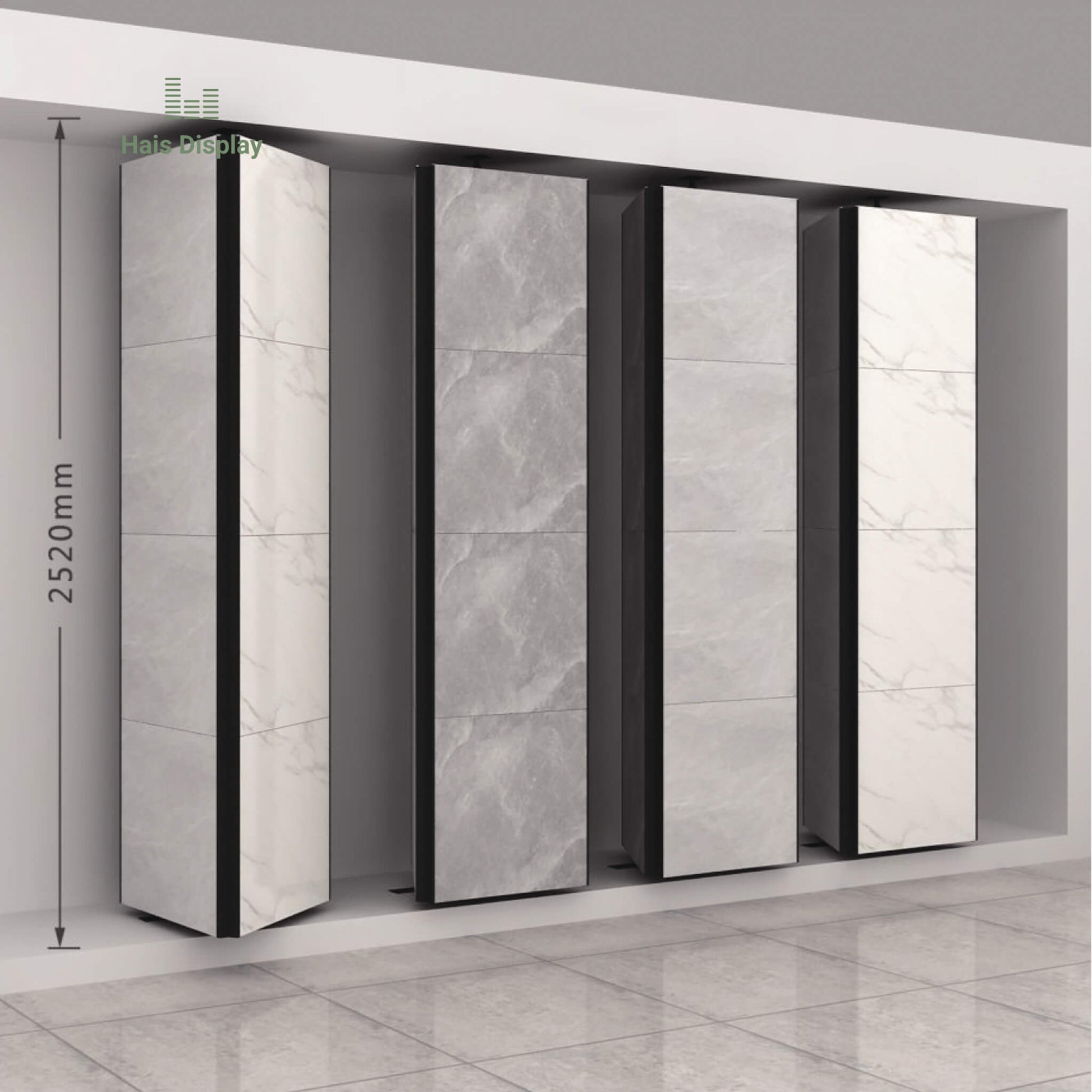 Rotating Tile Sample Displays Rack Stand |Hais Display