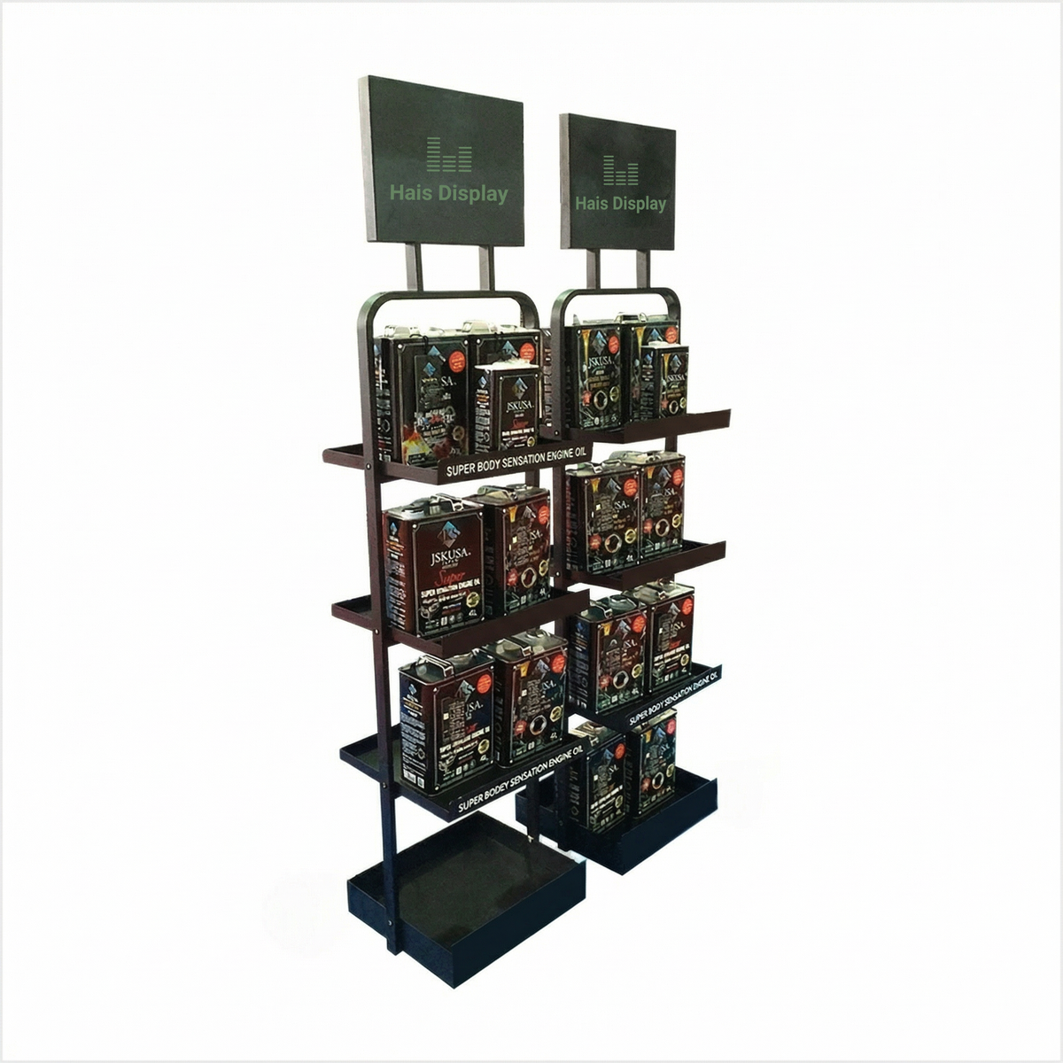 Engine/motor Racks Metal Storage Engine Motor Oil Display Rack – Hais Display