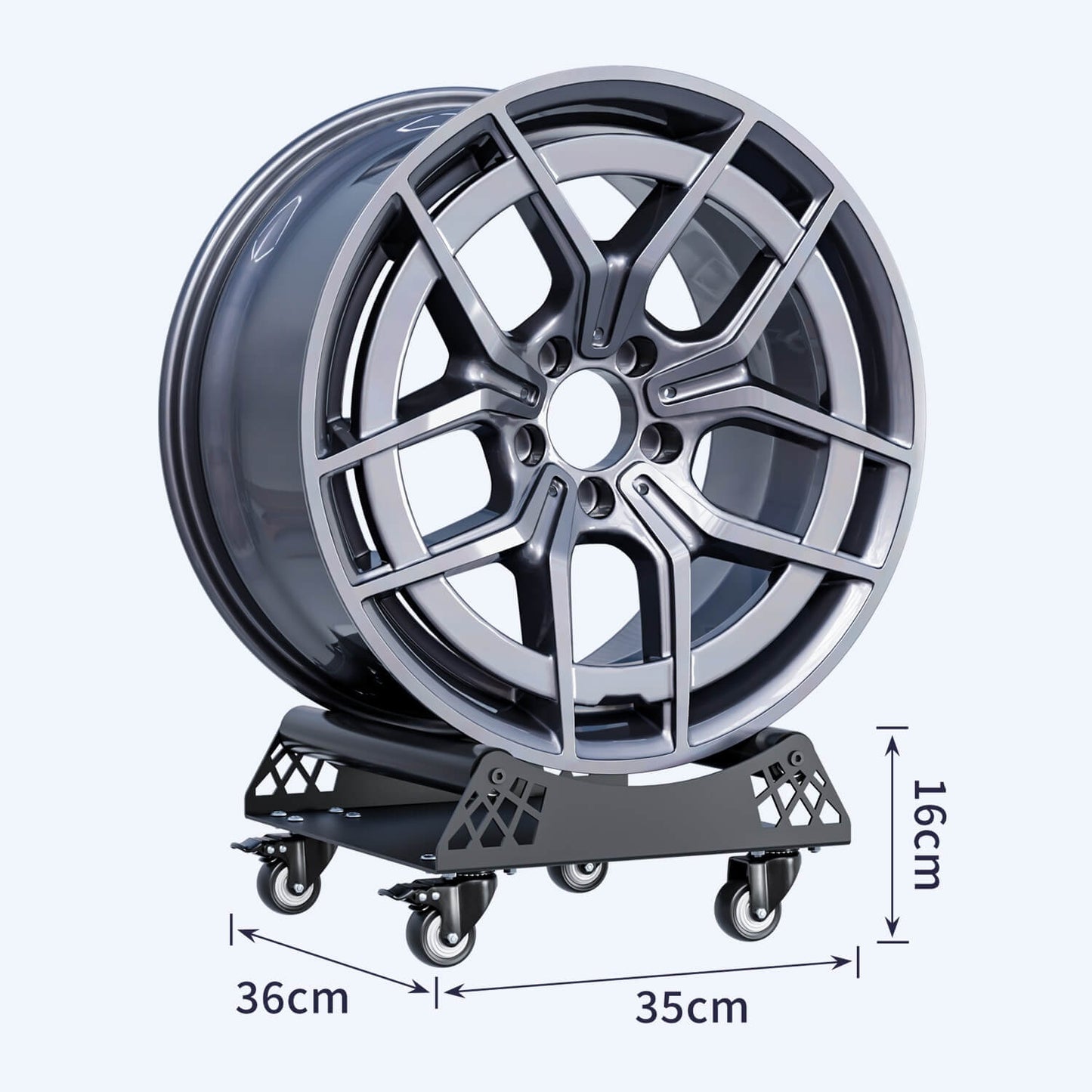 حامل عرض بلاط السيراميك مع بكرات