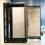 Load image into Gallery viewer, Pull-Push Sliding Ceramic Display Rack Stand for Tile Showroom - Rotating 360 Degree
