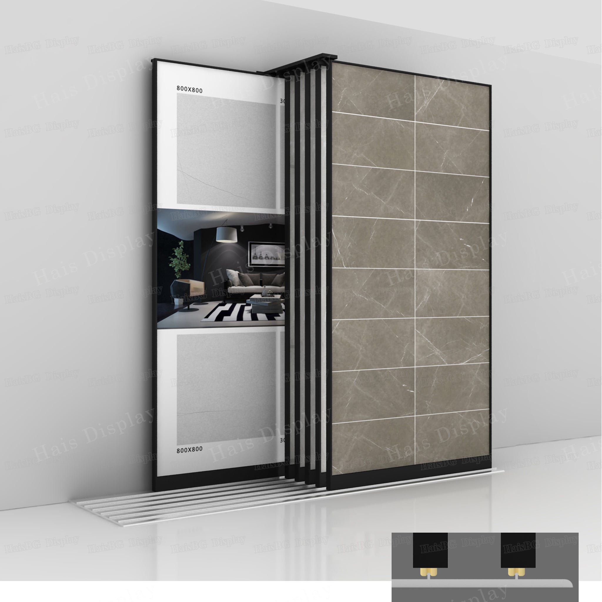 Sliding Tilee Display Rack Stand Ceramic Tile Displays - Hais Display – Page 2