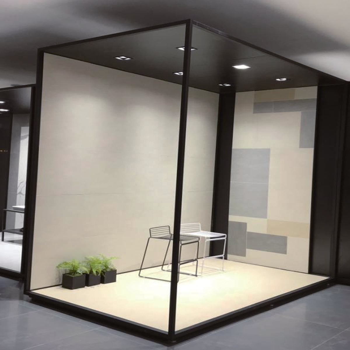 Creative Geometric Tile Showroom Display Booth – Hais Display