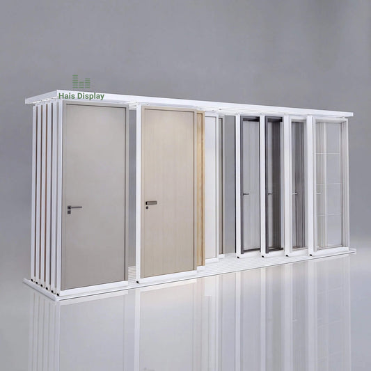Sliding door display rack