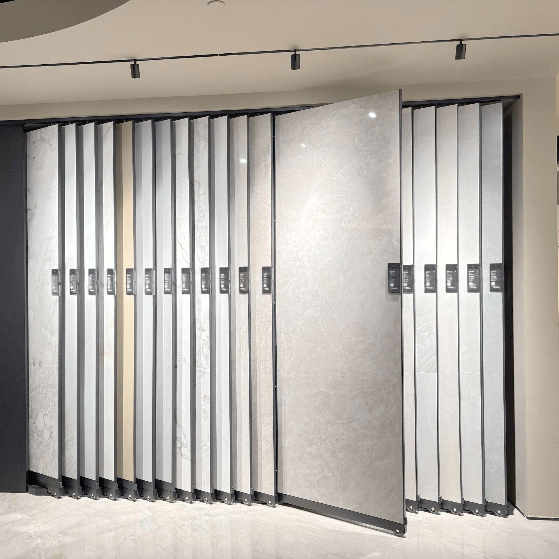60° Inclined Tile Sliding Display Stand | Hais Display