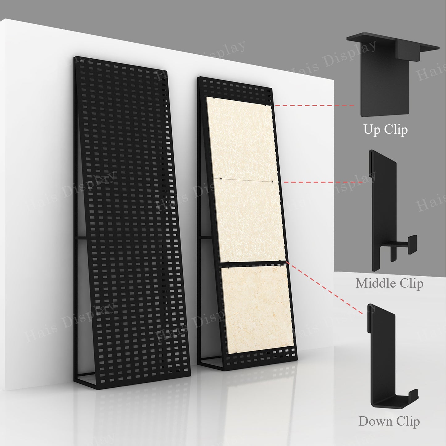 Ceramic Tiles Display Stand Rack Showroom -1200x2450mm