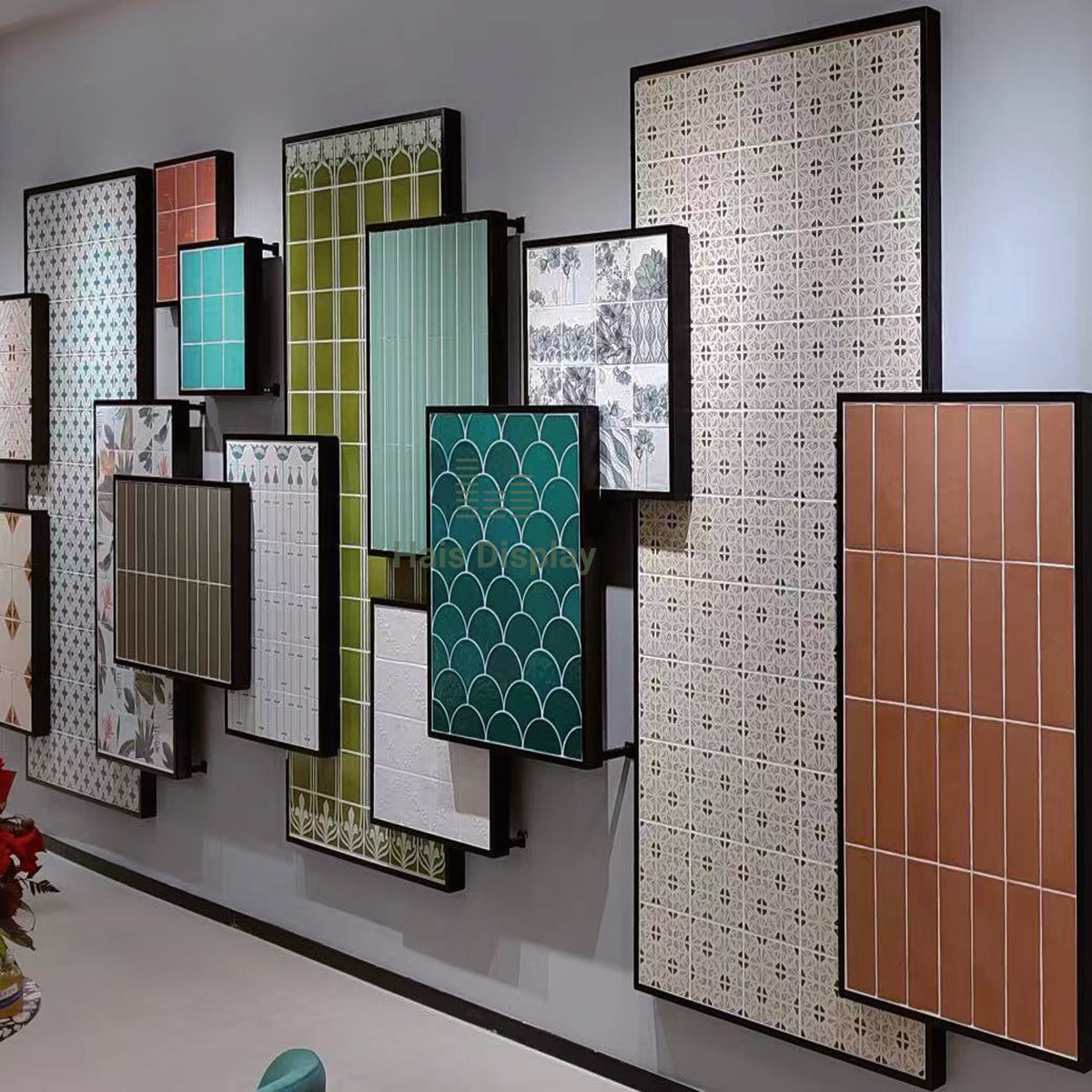 Ceramic Tile Wall Panel Display Rack | Hais Display