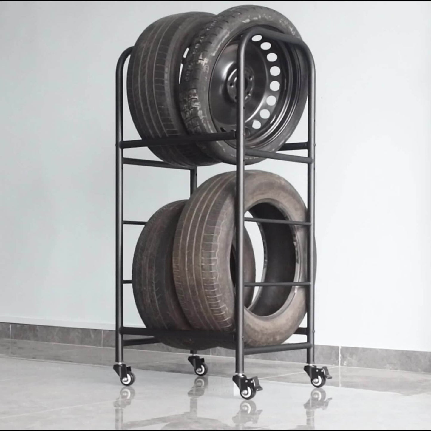 حامل عرض بلاط السيراميك مع بكرات