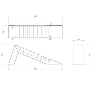 Présentoir à carreaux pour magasin