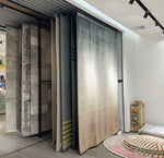 Load image into Gallery viewer, Sliding carpet rug display rack
