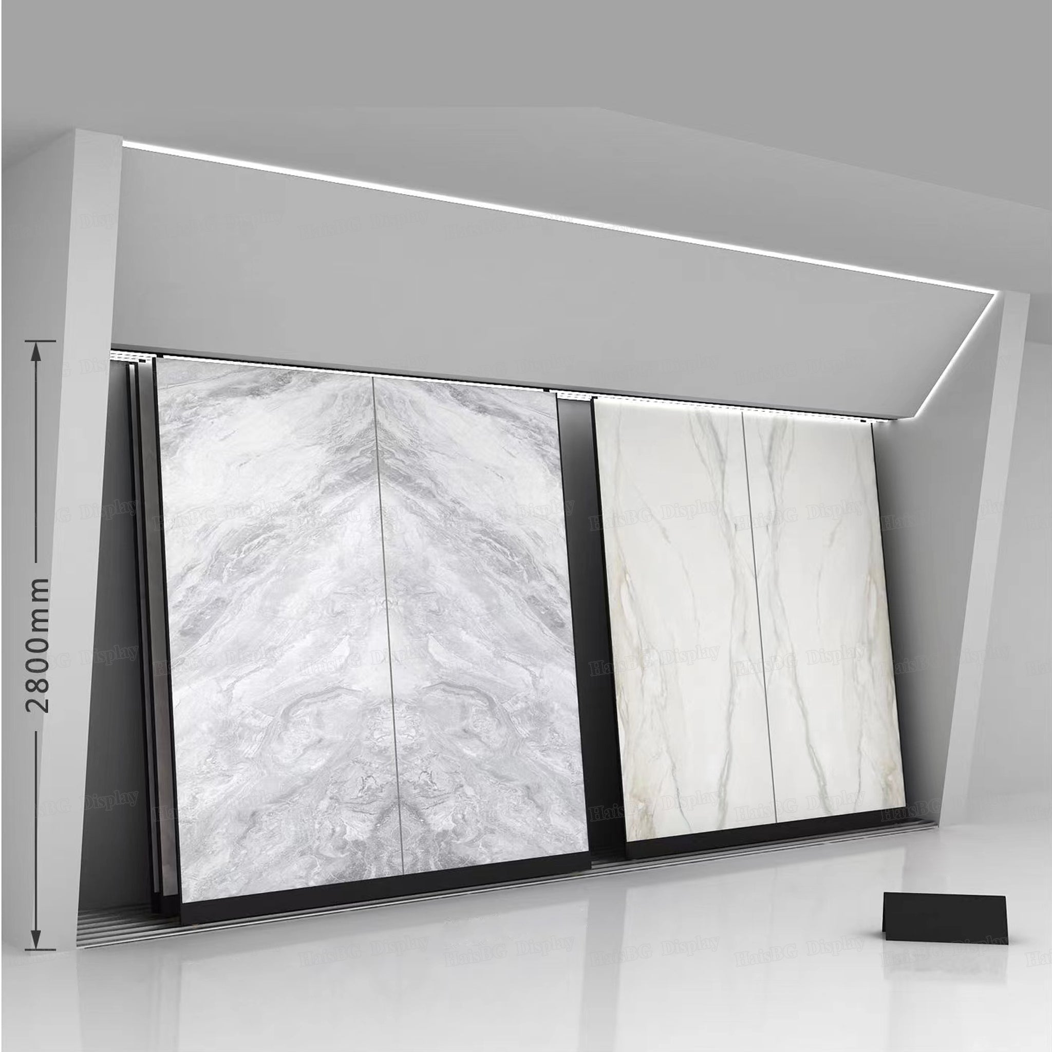Slide Slab Tile Display Rack For Showroom