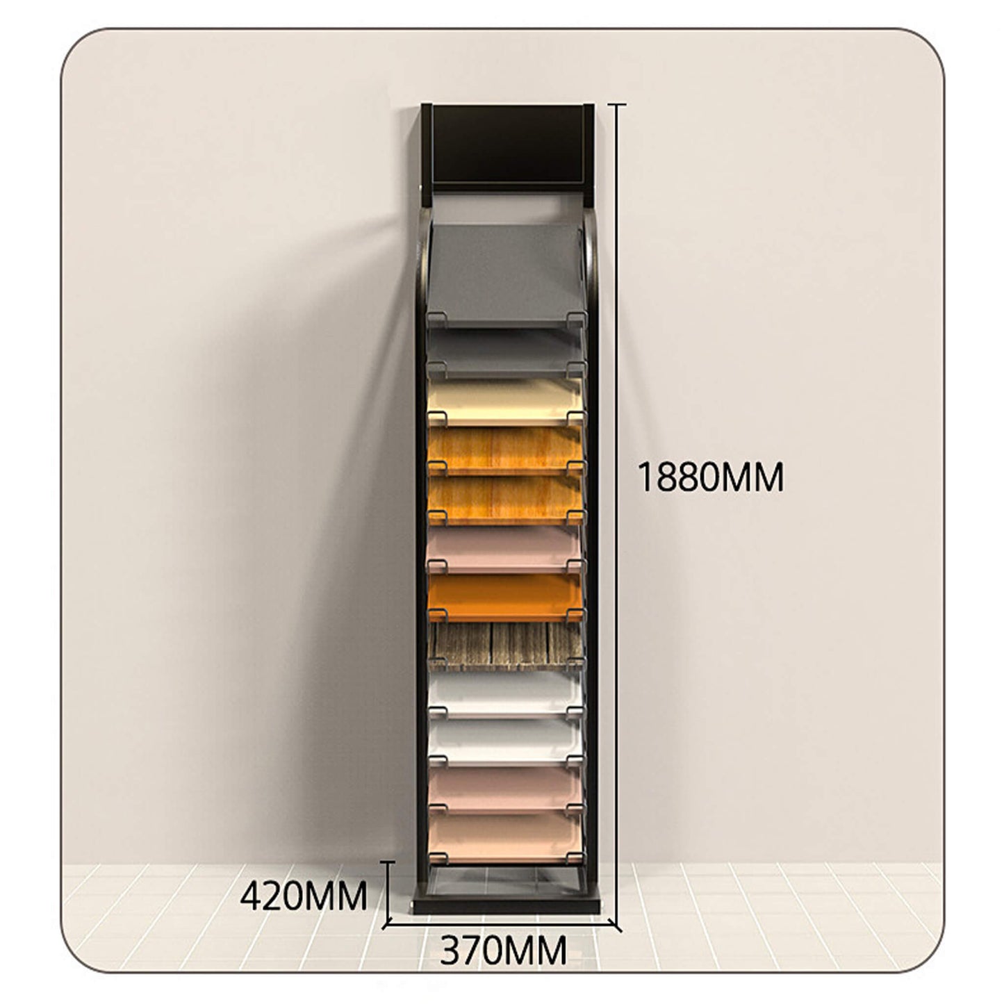 Ceramic Tile Stone Sample Floor Display Rack Stand