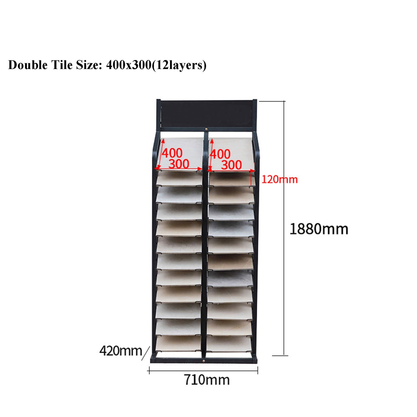 Ceramic Tile Stone Sample Floor Display Rack Stand