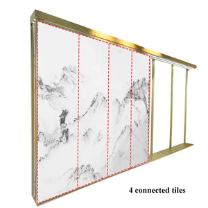 Présentoir coulissant pour carreaux de céramique - Motif continu électrique